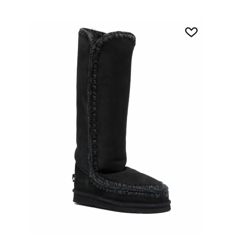 Women's Black Tall Mou Boots